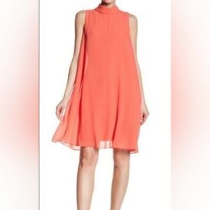 Eliza J Coral Sleeveless Mini Dress